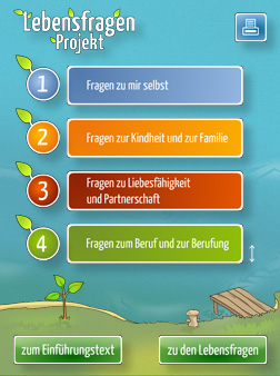 Account screen